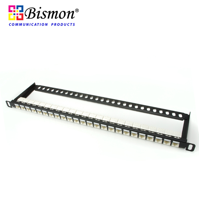 0.5U Patch Panel 24 Port Cat.6, with Push Dust Cover